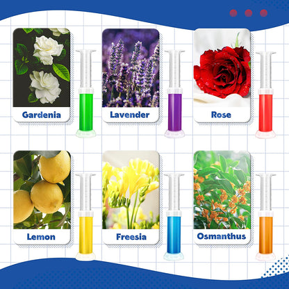 1pc/6pcs Toilet Gel Stamp Flower Fragrance Bathroom Deodorizer Bowl Cleaner Toilet Wand Refills For RV And Home