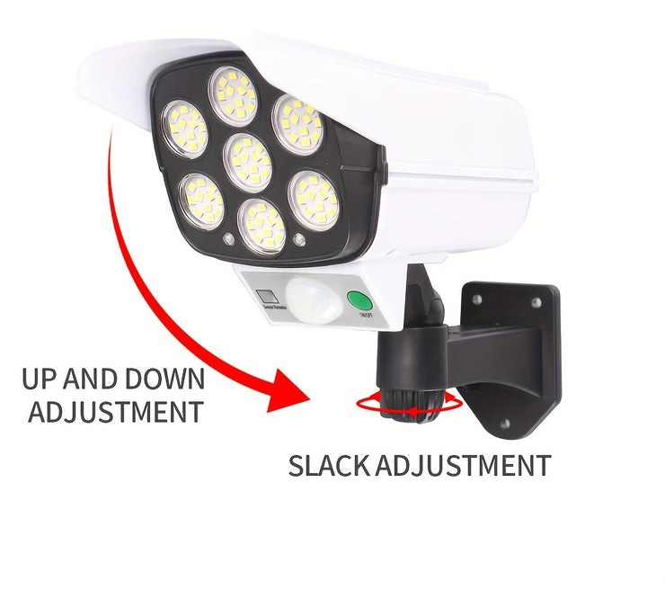 1pc Simulation Monitoring Solar Outdoor Lights, Motion Sensor Outdoor, Solar Security Light, For Front Door, Backyard, Steps, Garage, Garden