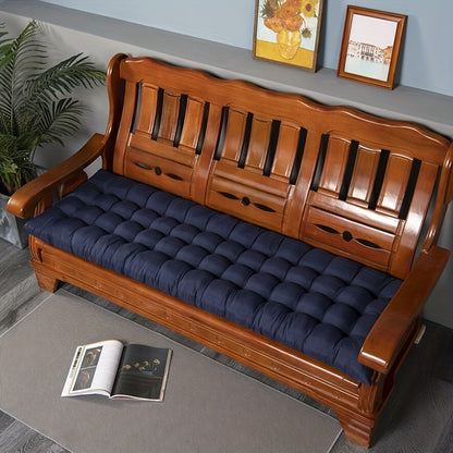 1pc Plush Lounger Recliner Chair Cushion Replacement - Soft, Water-Resistant, and Durable for Outdoor Garden Bench Seat Home Decor - Easy to Clean and Install