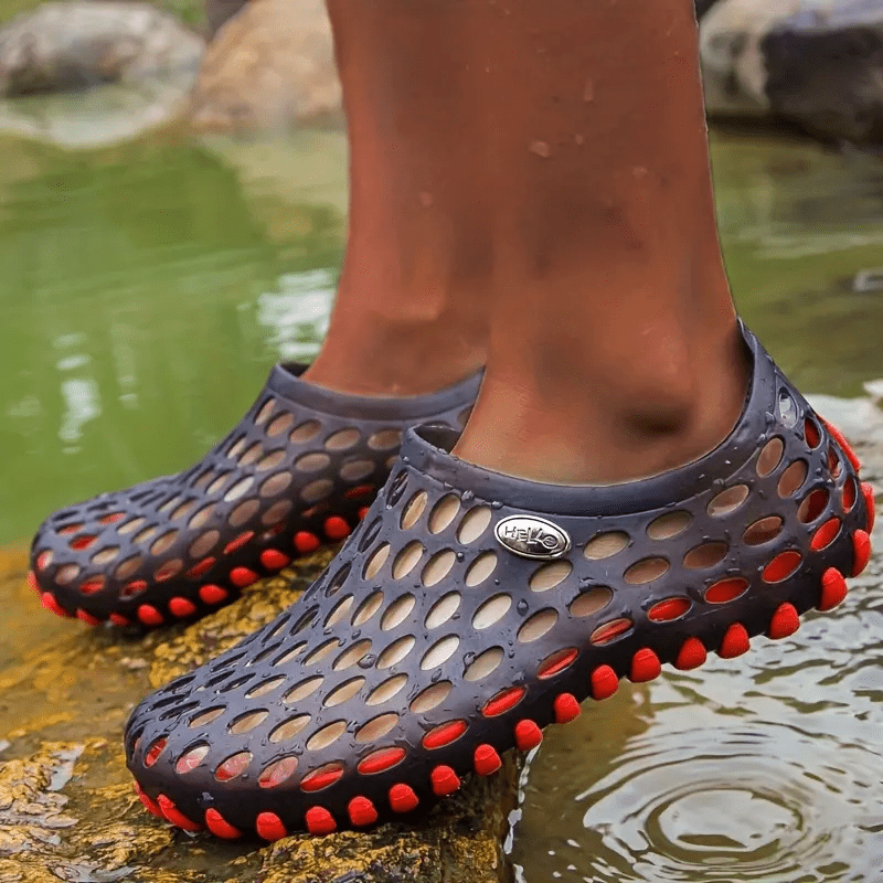 Breathable Unisex Garden Sandals - Non-Slip Summer Slides with Round Toe Design, Perfect for Outdoor Couples Wear