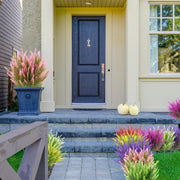 4 Bundles of UV-Resistant Artificial Lavender Flowers - Perfect for Garden, Porch, and Window Box Decorations!