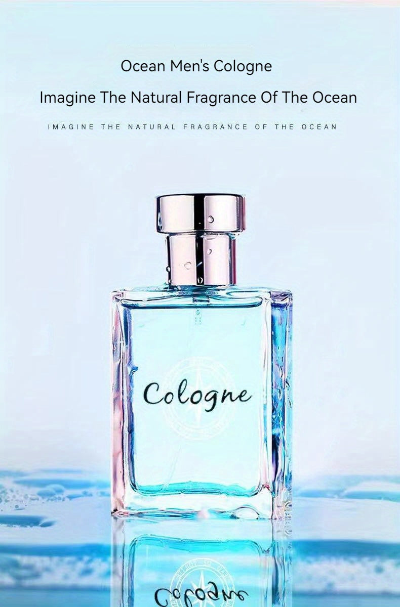 50ml Ocean Pheromones Cologne - Long-Lasting, Light, Fresh, Natural Fragrance for Men, Perfect for Dating, Party, and Gift-Giving, 1.7 Fl. Oz. Eau De Toilette Spray