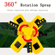 [1pc 360° Rotating Lawn Sprinkler] 1pc Lawn Automatic Sprinkler 360° Rotating 3 Adjustable Rotating Arms Combinable Multi-Angle Large Area Coverage For Garden Lawn Automatic Irrigation Roof Cooling, Yellow