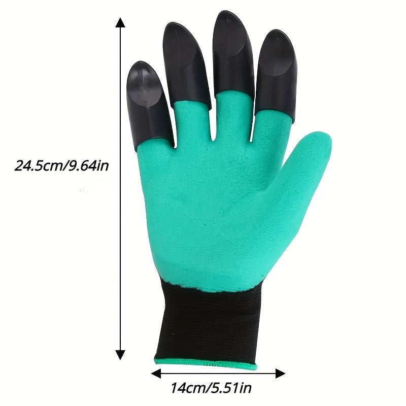 Effortlessly Dig, Plant, Weed & Seed with Garden Gloves With Claws - Protect Your Fingers & Nails!