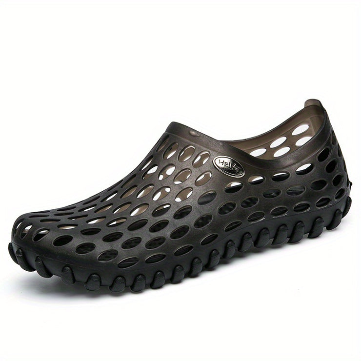 Breathable Unisex Garden Sandals - Non-Slip Summer Slides with Round Toe Design, Perfect for Outdoor Couples Wear