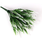 4 Bundles of UV-Resistant Artificial Lavender Flowers - Perfect for Garden, Porch, and Window Box Decorations!