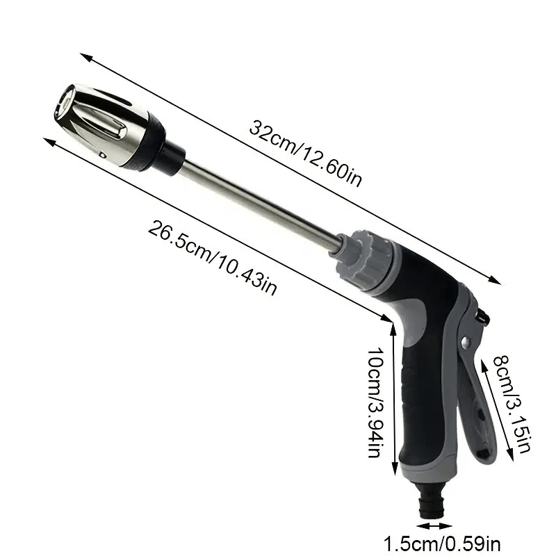 1pc Portable High Pressure Water Gun, Car Washer Garden Watering Hose Water Spray Foam Nozzle For Cars, Home, Garden Use