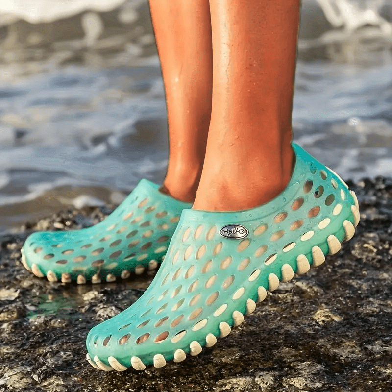 Breathable Unisex Garden Sandals - Non-Slip Summer Slides with Round Toe Design, Perfect for Outdoor Couples Wear