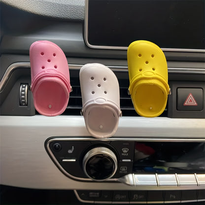 3pcs Car Fragrance Perfume Diffuser Ventilation Clip, Creative Cute Shoe Shaped Car Accessories Decoration