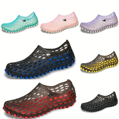 Breathable Unisex Garden Sandals - Non-Slip Summer Slides with Round Toe Design, Perfect for Outdoor Couples Wear