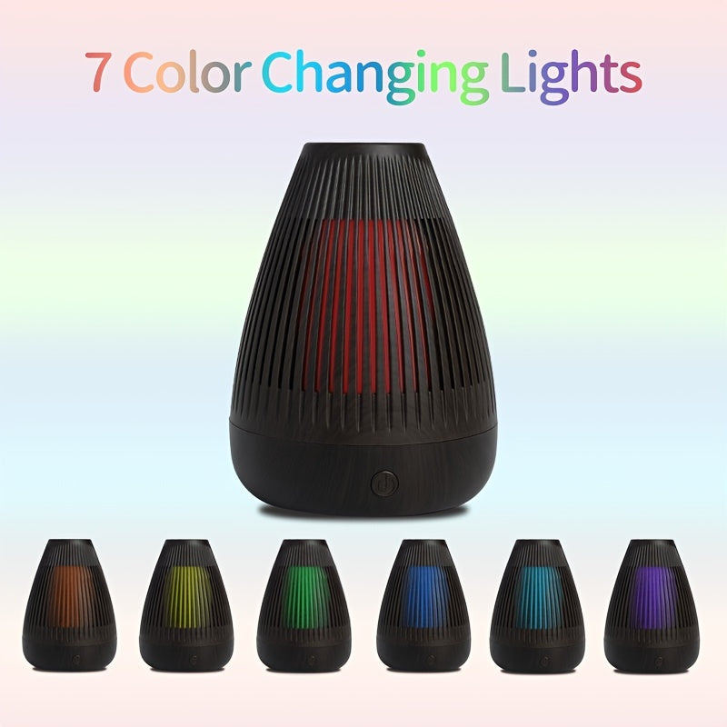 1pc Aroma diffuser Portable USB Humidifier with Color Flame Night Light and Aroma Diffuser - Enhance Your Sleep and Relaxation with Soothing Moisture and Fragrance