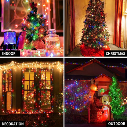 50ft Dream Colo Led Lights, RGB LED Strip Lights, Smart Led String Lights, Christmas Lights, Led Fairy Lights With APP Control Remote Control For Bedroom Room Party Home Tree  For Garden Decor Home Decor Living Room, Hallowee