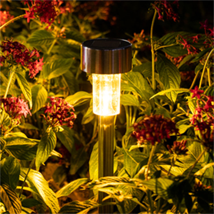 12 Pack Solar Outdoor Lights, Stainless Steel Solar Lights Outdoor Waterproof, LED Pathway Lights Outdoor Solar Lights Solar Garden Lights For Patio, Lawn, Yard And Landscape