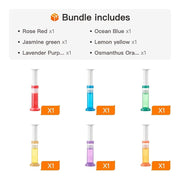 1pc/6pcs Toilet Gel Stamp Flower Fragrance Bathroom Deodorizer Bowl Cleaner Toilet Wand Refills For RV And Home