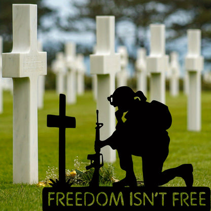 1pc, Soldiers Garden Ornament Patriotic Garden Stakes Fourth Of July Yard Art Deco Garden Stakes Soldiers Independence Day Statue Veterans Day Yard Ornament Outdoor Yard Lawn Patriotic Decoration