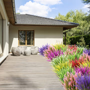 4 Bundles of UV-Resistant Artificial Lavender Flowers - Perfect for Garden, Porch, and Window Box Decorations!