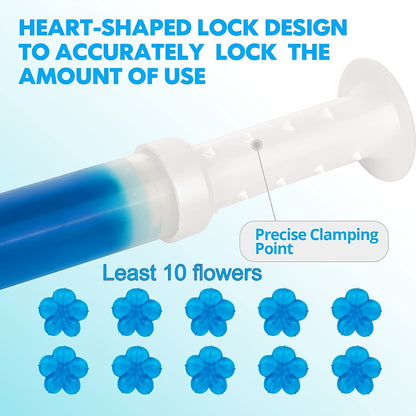 1pc/6pcs Toilet Gel Stamp Flower Fragrance Bathroom Deodorizer Bowl Cleaner Toilet Wand Refills For RV And Home