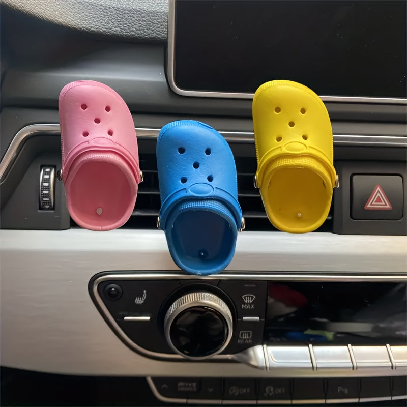 3pcs Car Fragrance Perfume Diffuser Ventilation Clip, Creative Cute Shoe Shaped Car Accessories Decoration