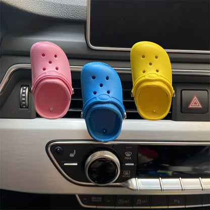 3pcs Car Fragrance Perfume Diffuser Ventilation Clip, Creative Cute Shoe Shaped Car Accessories Decoration