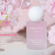 1.7FL.OZ. Honey Peach Cherry Blossom Perfume Spray - Long-Lasting, Natural Fragrance for Women, Parfum Cologne with Floral Notes - Cruelty-Free, Vegan-Friendly