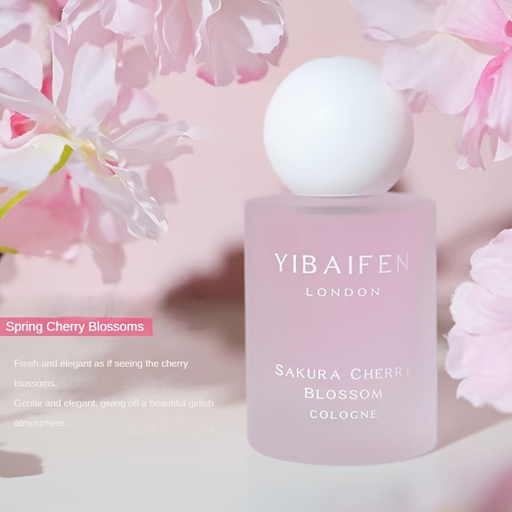 1.7FL.OZ. Honey Peach Cherry Blossom Perfume Spray - Long-Lasting, Natural Fragrance for Women, Parfum Cologne with Floral Notes - Cruelty-Free, Vegan-Friendly
