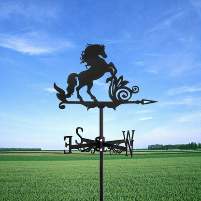1pc, New Metal Animal Horse Wind Sign, Vertical Decorative Roof Wind Sign Garden Yard Decoration, For Roof Garden, Garden Shed, Home, Fence Column, Greenhouse, Barn Or S Hed Wind Sign