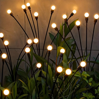 6/8/10 Lights Solar Lawn Lamp Garden Lamp, LED Wind-driven Firefly Ground Plug Lamp, Garden Ramadan Decoration Festival Lamp