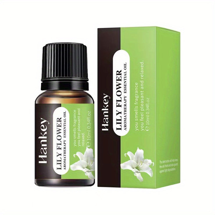 Aromatherapy Essential Oils For Aromatherapy Diffuser & Humidifier, Natural And Long-lasting Fragrance - Rose Petal, Jasmine, Lily Flower, Deep Ocean, White Tea, Freesia, Mint Leaf