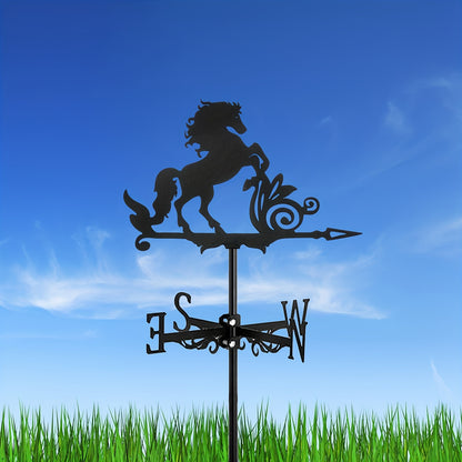 1pc, New Metal Animal Horse Wind Sign, Vertical Decorative Roof Wind Sign Garden Yard Decoration, For Roof Garden, Garden Shed, Home, Fence Column, Greenhouse, Barn Or S Hed Wind Sign