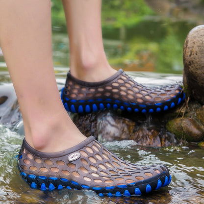 Breathable Unisex Garden Sandals - Non-Slip Summer Slides with Round Toe Design, Perfect for Outdoor Couples Wear