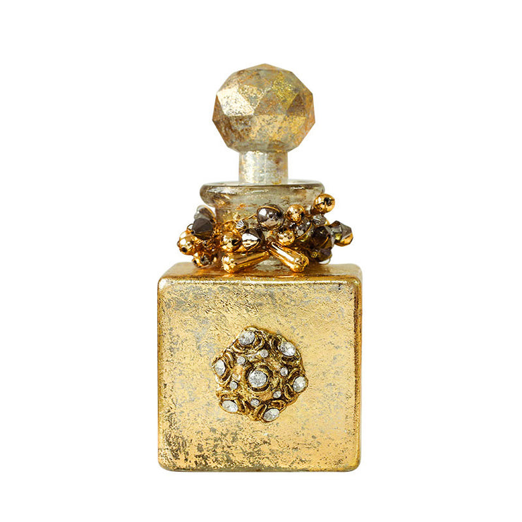 cut glass perfume bottle with stopper