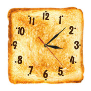 Home Decor Realistic Baked Bread Modern Wall Clock