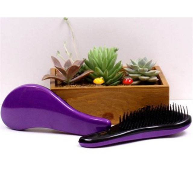 Magic Anti-static Hair Brush Handle Tangle Detangling Comb