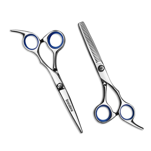 Brainbow 6 inch Cutting Thinning  Styling Tool Hair Scissors Stainless Steel