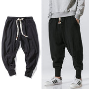 Chinese Style Harem Pants Men Streetwear Casual Joggers Mens Pants