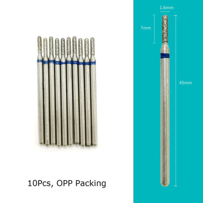 HYTOOS 10pcs/Set Nail Drill Bits Diamond Cutters