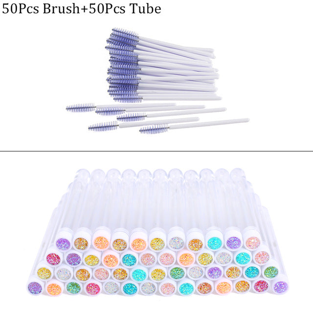 Reusable Eyebrow Brush Tube Disposable