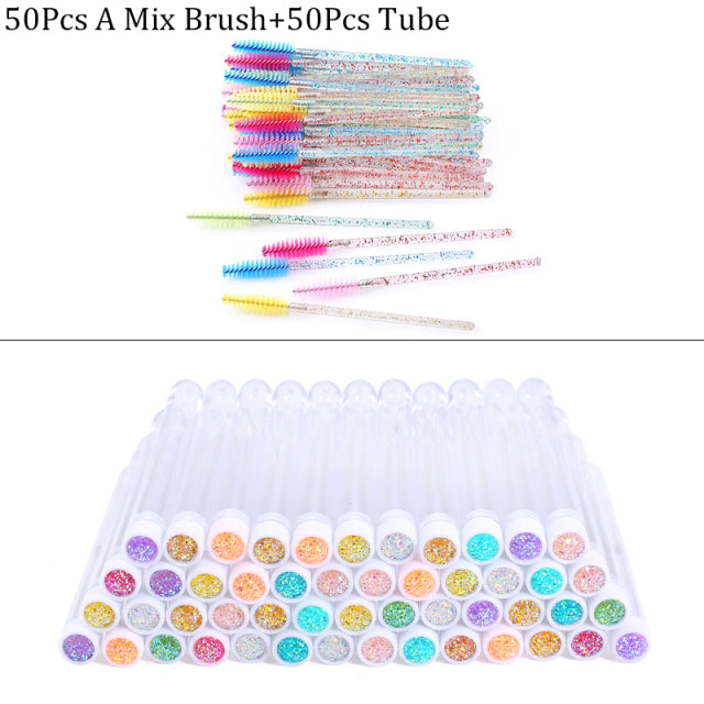 Reusable Eyebrow Brush Tube Disposable