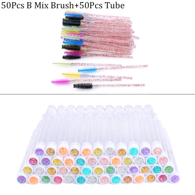 Reusable Eyebrow Brush Tube Disposable