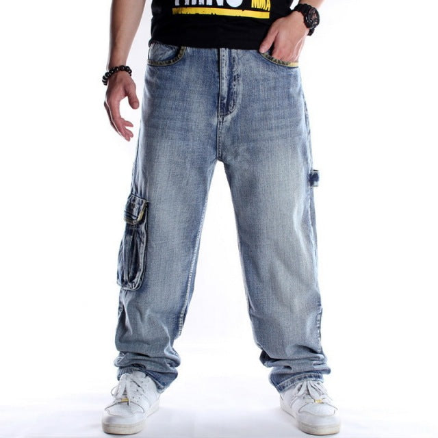 Men Street Dance Hiphop Jeans Fashion Embroidery