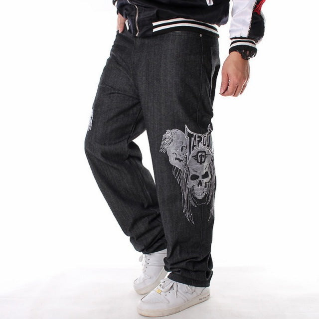 Men Street Dance Hiphop Jeans Fashion Embroidery