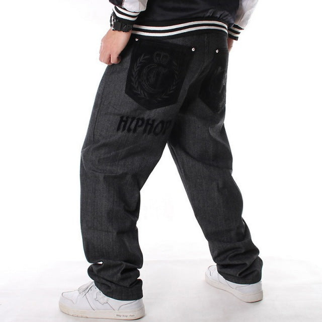 Men Street Dance Hiphop Jeans Fashion Embroidery