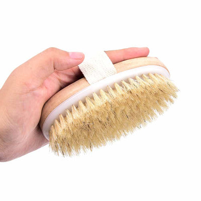 Wet Dry Skin Body Natural Bristle Brush