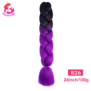 Dream Like 24 inch Ombre Color Synthetic Hair Braids Pre Stretched Wholesale