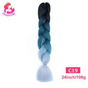 Dream Like 24 inch Ombre Color Synthetic Hair Braids Pre Stretched Wholesale