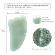 Natural Rose Jade Gua Sha Gouache Scraper Massager