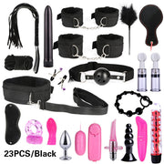 BDSM Kits Adults Sex Toys For Women Men Handcuffs Nipple Clamps