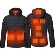 Men 9 Areas Heated Jacket USB Winter