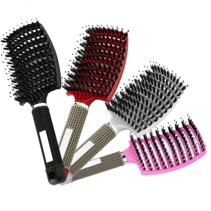 Women Hair Scalp Massage Comb Bristle Nylon