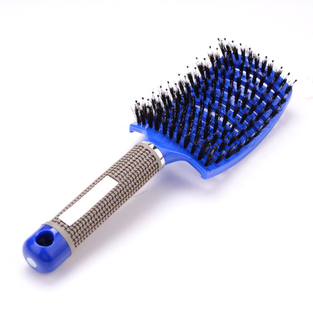 Girls Hair Scalp Massage Comb Hairbrush Bristle Nylon